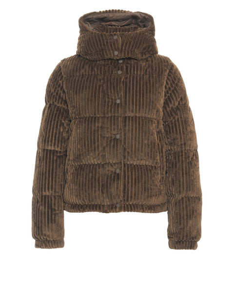 Giacca puffer in velluto a coste 'Nadege'