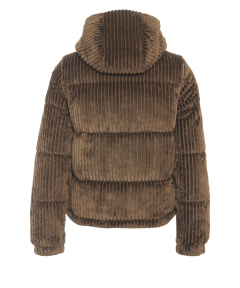 Giacca puffer in velluto a coste 'Nadege'