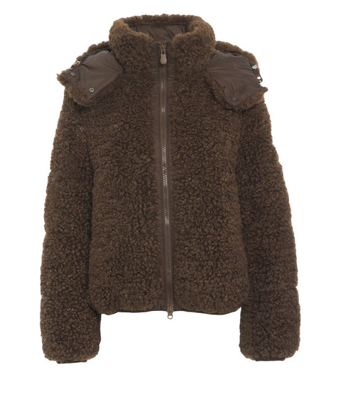 Giacca puffer in ecopelliccia 'Lenora'