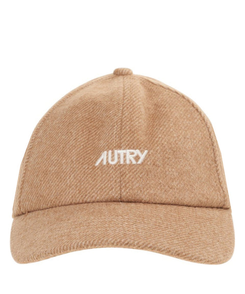 Baseball cap in wool