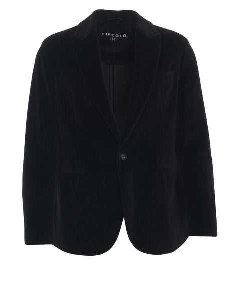 Cotton blend blazer