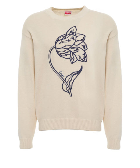 Pullover with emroidery