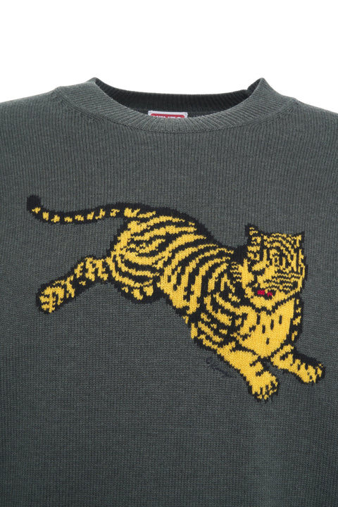 Pullover mit Intarsienlogo