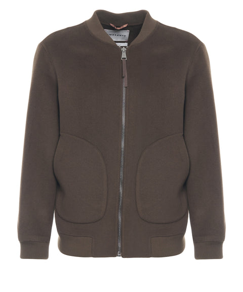 Bomberjacke aus Wolle