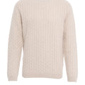 Maglione con motivo a trecce