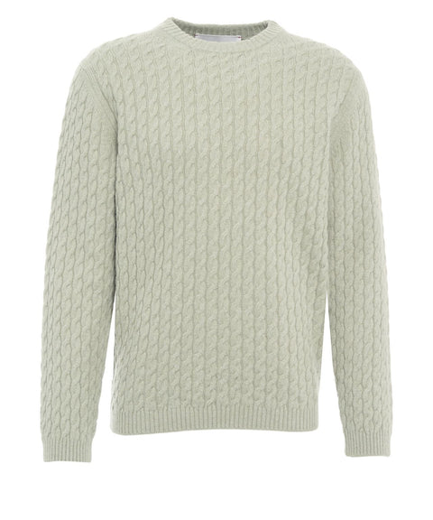 Maglione con motivo a trecce