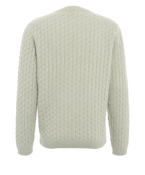 Maglione con motivo a trecce