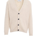 Cardigan mit Zopfstrickmuster