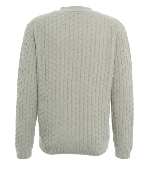 Cardigan mit Zopfstrickmuster