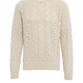 Pullover mit Zopfstrickmuster