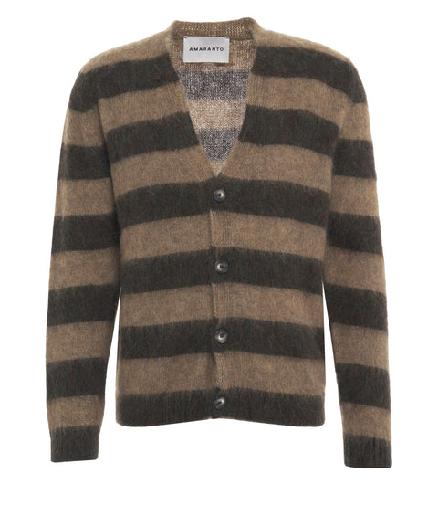 Strickjacke im Streifenmuster