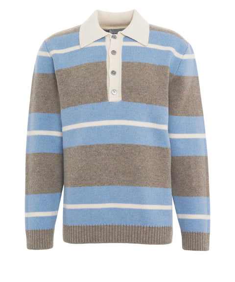 Strick-Polo aus Wolle