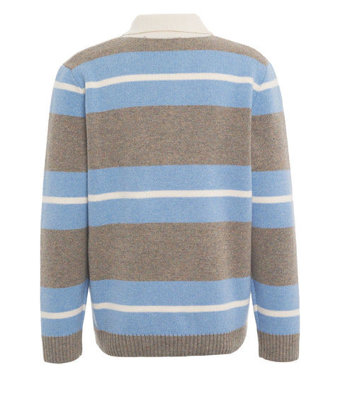 Strick-Polo aus Wolle