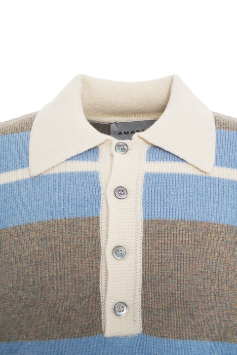 Strick-Polo aus Wolle