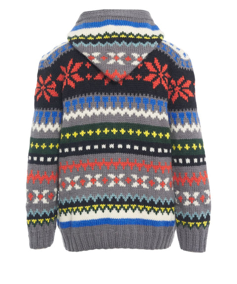 Cardigan 'Great River' in lana merino