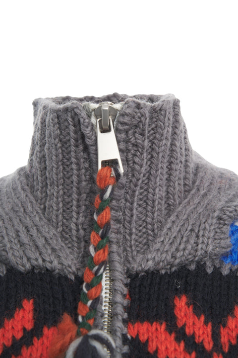 Cardigan 'Great River' in lana merino