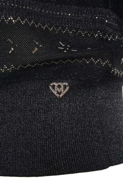 T-Shirt mit metallischen Details