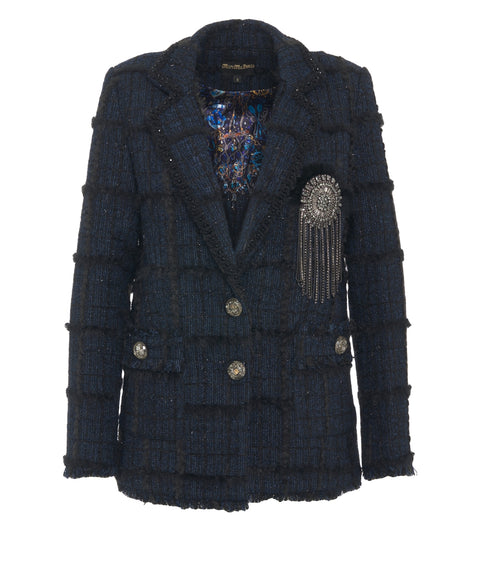 Blazer mit Brosche