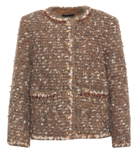 Jacke mit Pailletten-Applikation