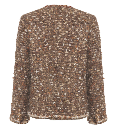 Jacke mit Pailletten-Applikation