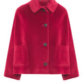 Alpaca jacket with patch pockets
