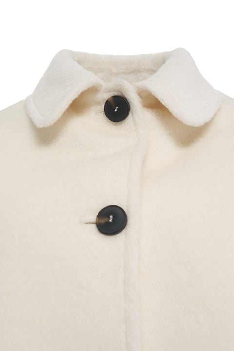 Alpaca jacket with patch pockets