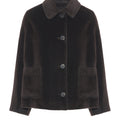 Alpaca jacket with patch pockets