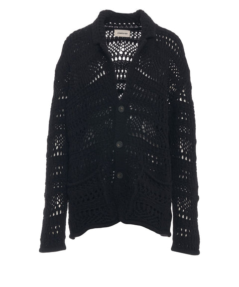 Cardigan con tasche a toppa