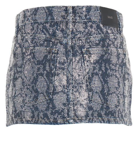 Minirock mit Strass-Applikation