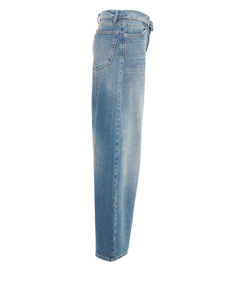 Jeans mit dekonstruierten Bund