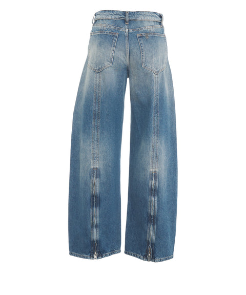 Jeans mit dekonstruierten Bund