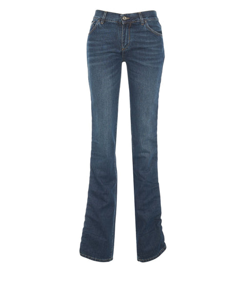 Jeans con drappeggio