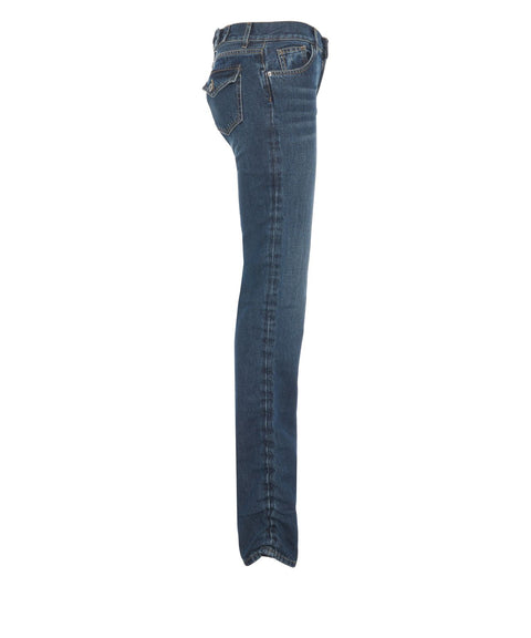 Jeans con drappeggio