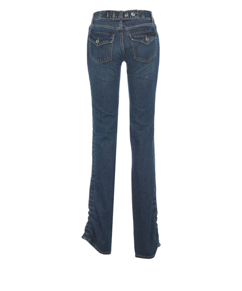 Jeans con drappeggio