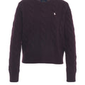 Maglione con motivo a trecce