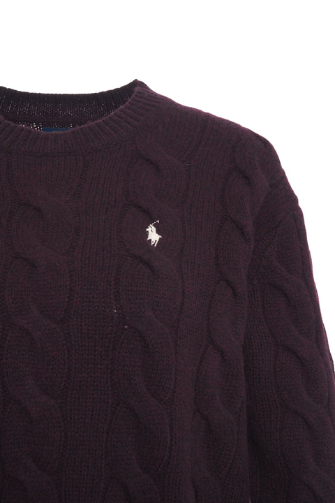 Maglione con motivo a trecce