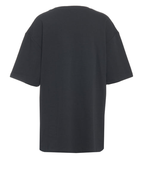 T-shirt con applicazione di strass