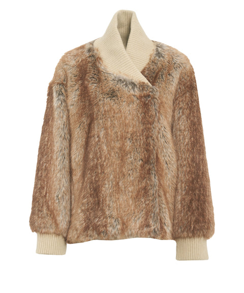 Faux fur jacket 'Eko'