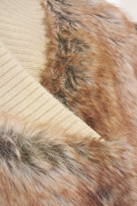 Faux fur jacket 'Eko'