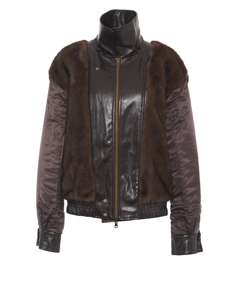 Jacke aus Kunstleder 'Eko'