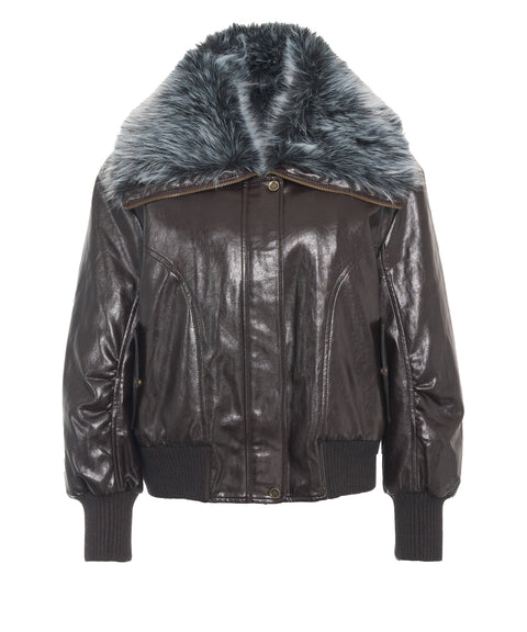 Jacke aus Kunstleder 'Eko'