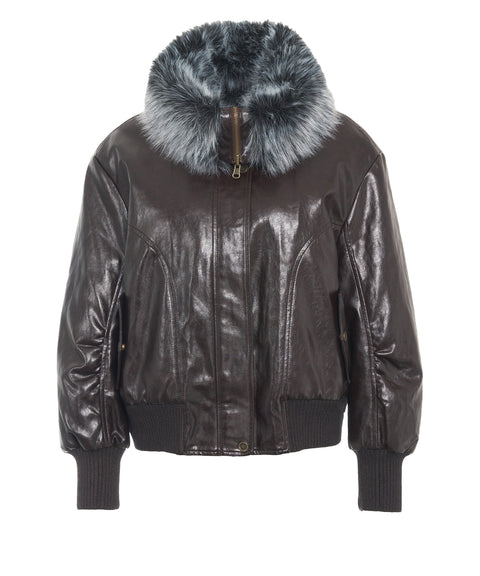Jacke aus Kunstleder 'Eko'