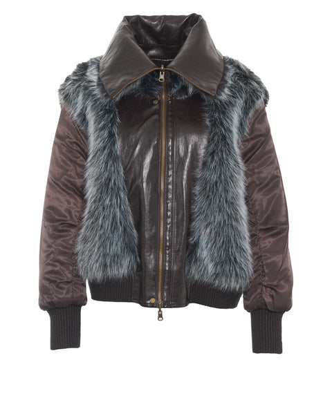 Jacke aus Kunstleder 'Eko'