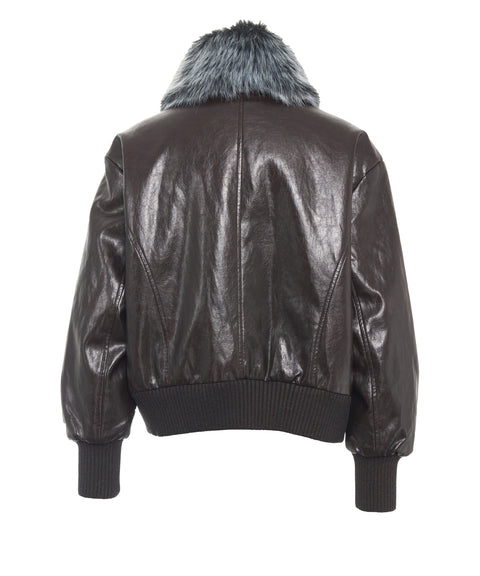 Jacke aus Kunstleder 'Eko'