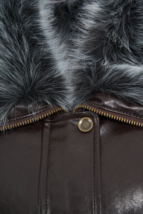 Jacke aus Kunstleder 'Eko'