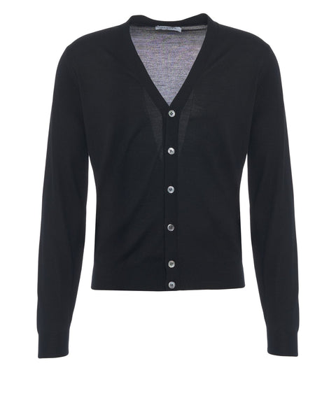 Cardigan con scollo a v