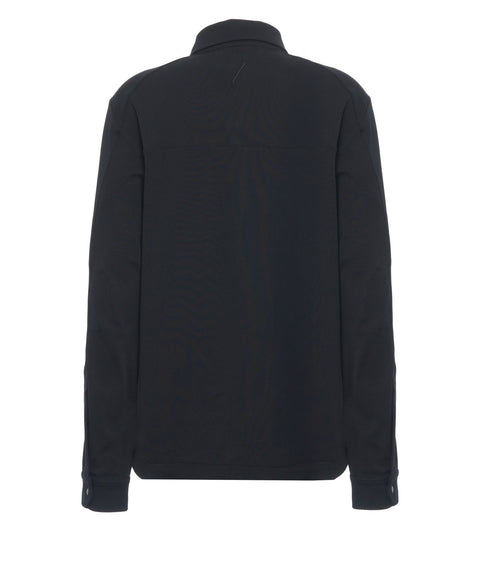 Shirt with chest flap pockets