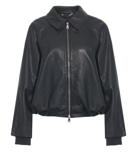 Giacca in pelle 'Fiamma'