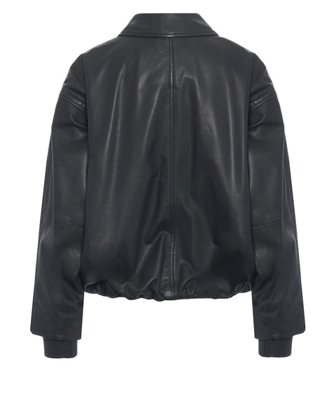 Giacca in pelle 'Fiamma'