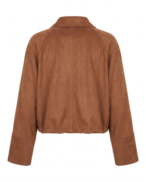 Jacke in Wildlederoptik